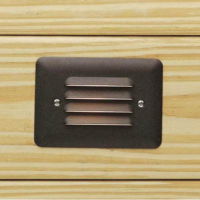 Kichler Lighting Deck LED 1W Step Light - Landscape in Textured Architectural Bronze