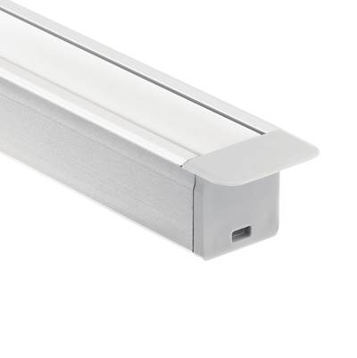 Kichler ILS Te Series Tape Extrusion Kit - 2-Foot - Drywall Recessed in Silver