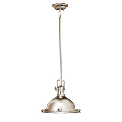 Kichler Lighting Hatteras Bay Pendant - 1-Light in Polished Nickel