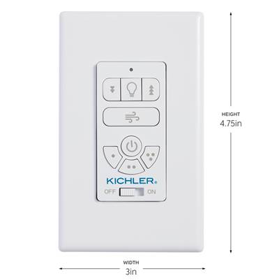 Kichler Lighting AC Wall Control - Limited Function in White