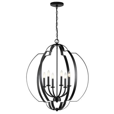 Kichler Lighting Voleta 6-Light Chandelier in Black