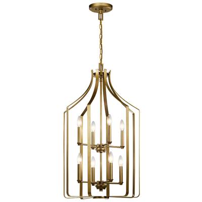 Kichler Lighting Morrigan 8-Light Chandelier in Natural Brass