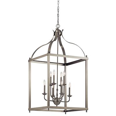 Kichler Lighting Larkin Foyer 8-Light Chandelier in Brushed Nickel