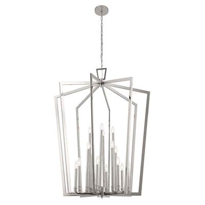 Kichler Abbotswell Foyer Pendant - 49" - 16-Light in Polished Nickel