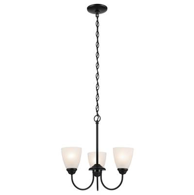 Kichler Lighting Jolie 3-Light Mini Chandelier in Black