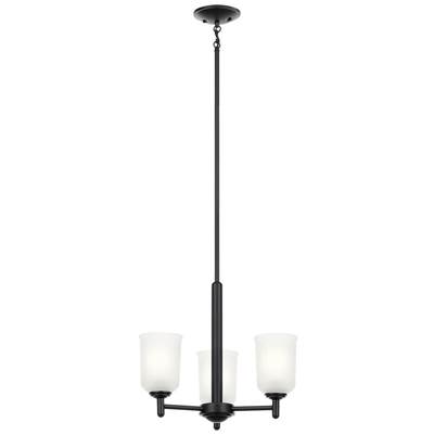 Kichler Lighting Shailene 3-Light Mini Chandelier in Black