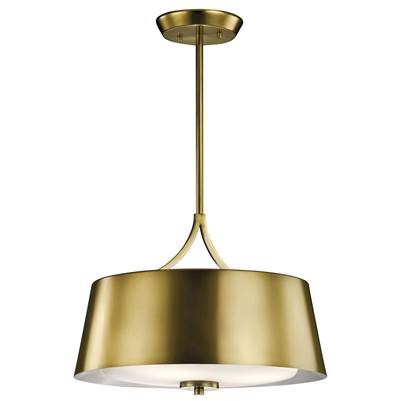 Kichler Lighting Maclain Pendant/Semi Flush - 3Lt in Natural Brass
