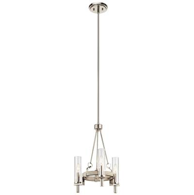 Kichler Lighting Telan 3-Light Mini Chandelier in White Washed Wood