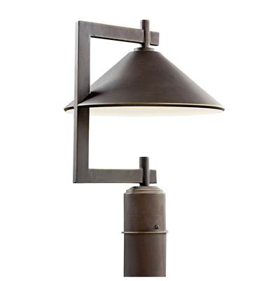 Kichler Lighting Ripley Outdoor Post Mount - 1-Light in Olde Bronze