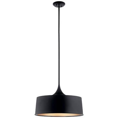 Kichler Lighting Elias Pendant/Semi Flush - 1Lt in Black