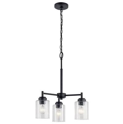 Kichler Lighting Winslow 3-Light Mini Chandelier in Black