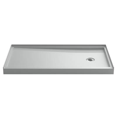 Kohler Rely 60-in x 32-in Single-Threshold Shower Base with Right-hand Drain, Ice Grey - Ice Gray