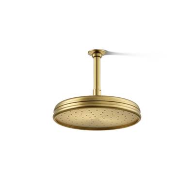 Kohler Traditional 10'' single-function rainhead, 1.75 gpm - Vibrant Brushed Moderne Brass