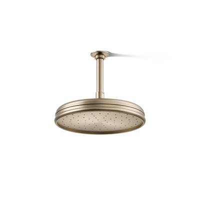 Kohler Traditional 10'' single-function rainhead, 1.75 gpm - Vibrant Brushed Bronze
