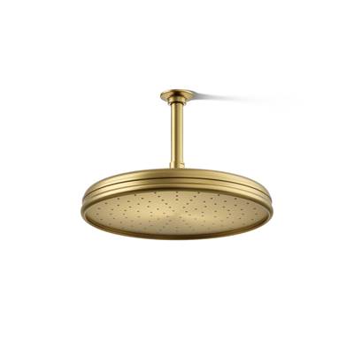 Kohler Traditional 12'' single-function rainhead, 2.5 gpm - Vibrant Brushed Moderne Brass