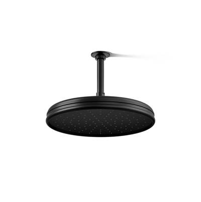 Kohler Traditional 12'' single-function rainhead, 2.5 gpm - Matte Black