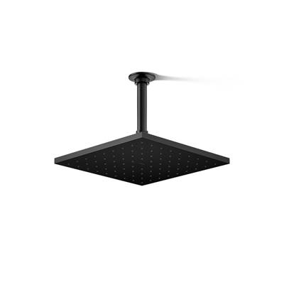 Contemporary Square 10'' single-function rainhead, 1.75 gpm