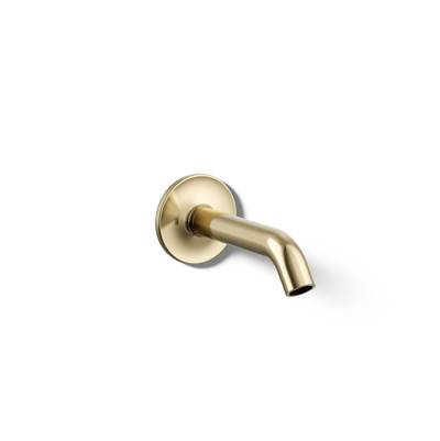Kohler Purist Wall-mount bath spout - Vibrant French Gold