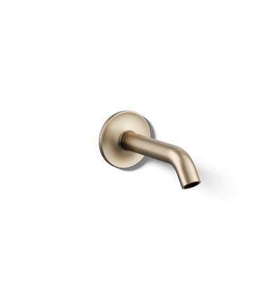 Kohler Purist Wall-mount bath spout - Vibrant Brushed Bronze