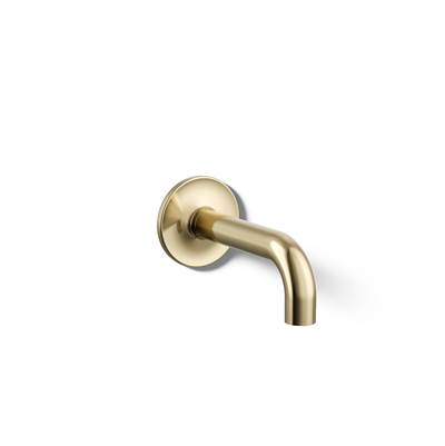 Kohler Purist Wall-mount bath spout - Vibrant French Gold