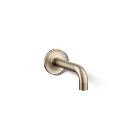 Kohler Purist Wall-mount bath spout - Vibrant Brushed Bronze