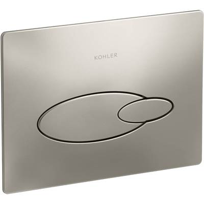 Droplet Flush actuator plate for 2''x4'' in-wall tank and carrier system - Vibrant Brushed Nickel