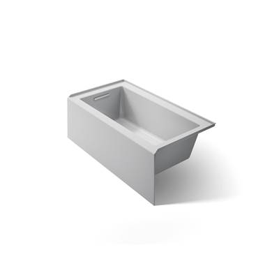 Kohler Underscore 60'' x 32'' alcove bath, left drain - Ice Grey