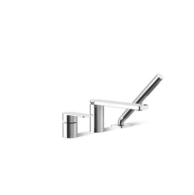 Kohler Parallel Deck-mount Bath Faucet with Handshower - Polished Chrome