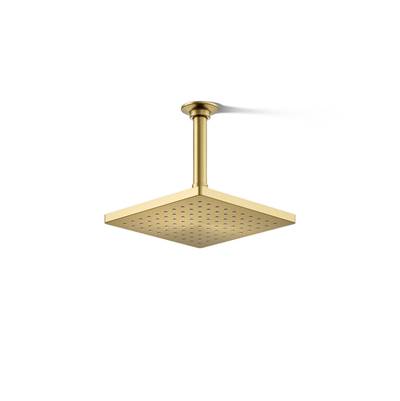 Kohler Honesty 8'' single-function rainhead, 2.5 gpm - Vibrant Brushed Moderne Brass