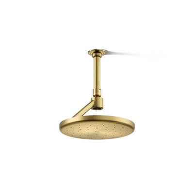 Kohler Statement Open Rain iconic round 9'' single-function rainhead, 1.75 gpm - Vibrant Brushed Moderne Brass