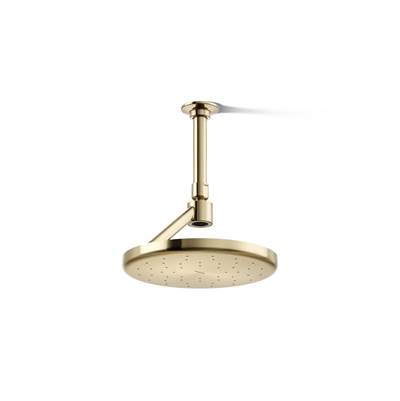 Kohler Statement Open Rain iconic round 9'' single-function rainhead, 1.75 gpm - Vibrant French Gold
