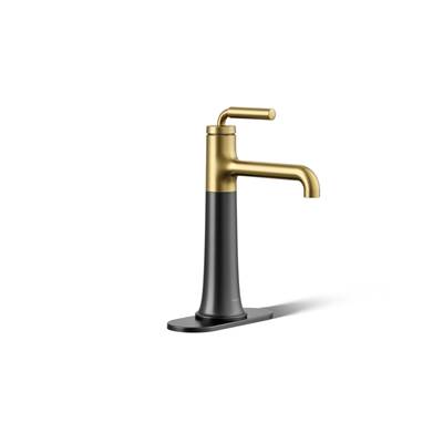 Kohler | Tone | Bathroom Sink Faucet - Matte Black With Brushed Moderne Brass
