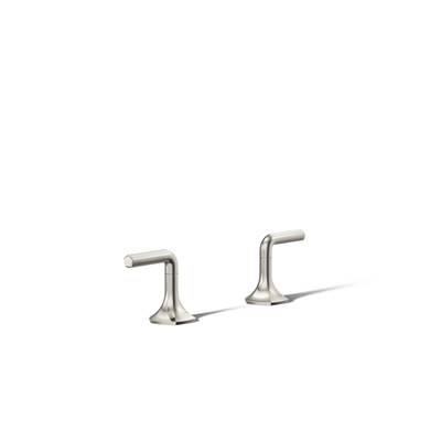 Kohler Occasion Deck-mount Bath Faucet Handles with Lever Design - Vibrant Polished Nickel