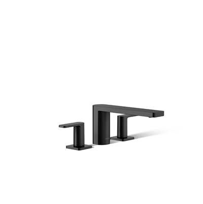 Kohler Parallel Deck-mount Bath Faucet - Matte Black