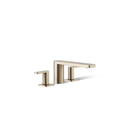 Kohler Parallel Deck-mount Bath Faucet - Vibrant Brushed Bronze