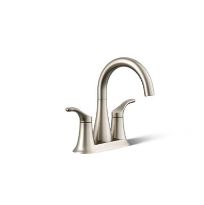 Kohler Simplice Centerset bathroom sink faucet, 0.5 gpm - Vibrant Brushed Nickel