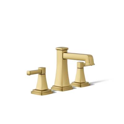 Kohler | Riff | Widespread Bathroom Sink Faucet - Vibrant Brushed Moderne Brass