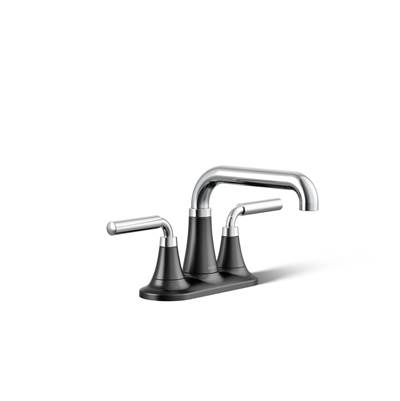 Kohler | Tone | Centerset Bathroom Sink Faucet - Polished Chrome With Matte Black