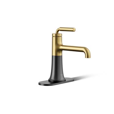 Kohler | Tone | Single Handle Faucet - Matte Black With Brushed Moderne Brass