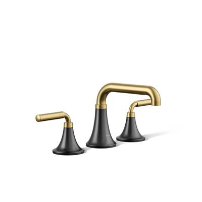 Kohler | Tone | Bathroom Sink Faucet - Matte Black With Brushed Moderne Brass