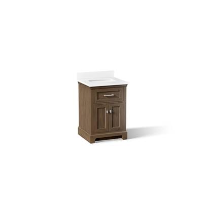 24'' bathroom vanity cabinet with sink and quartz top