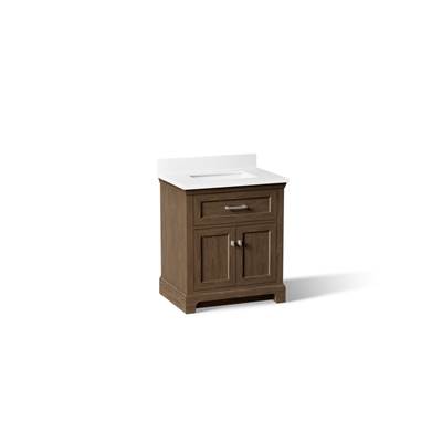 30'' bathroom vanity cabinet with sink and quartz top