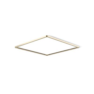 Kohler Real Rain Overhead panel trim - Vibrant French Gold