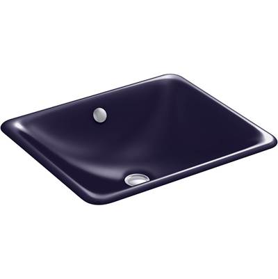 Kohler Iron Plains Drop-in/undermount Bathroom Sink - Indigo Blue