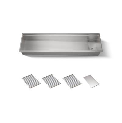 69-3/4'' undermount single-bowl kitchen sink