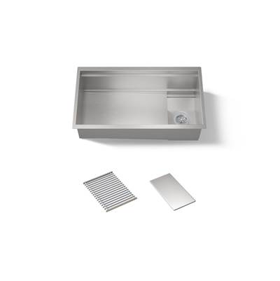 33-3/4'' undermount single-bowl kitchen sink