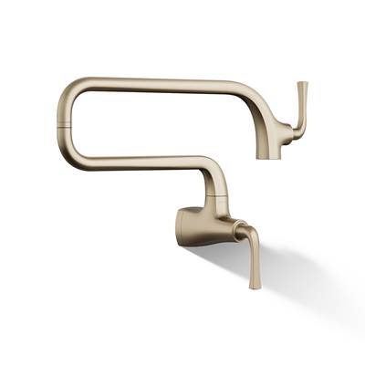 Graze Wall-mount Pot Filler Vibrant Brushed Bronze