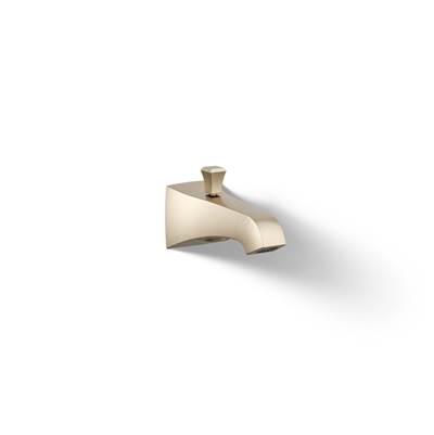 Kohler Memoirs Stately Wall-mount Bath Spout with Deco Design and Diverter - Vibrant Brushed Bronze