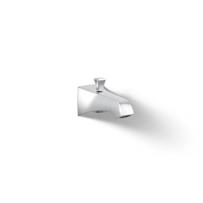 Kohler Memoirs Stately Wall-mount Bath Spout with Deco Design and Diverter - Polished Chrome