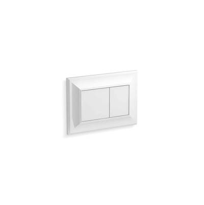 Kohler Memoirs Flush Actuator Plate for 2'' X 4'' In-wall Tank and Carrier System - White